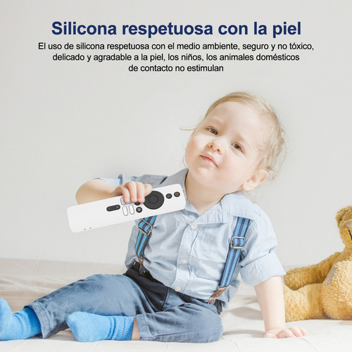 Funda Remote Control Carcasa Para Xiaomi Mi Tv Box S 2 Gen Color Blanco
