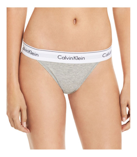 Calcinha Calvin Klein Underwear Monograma Tanga F3898p