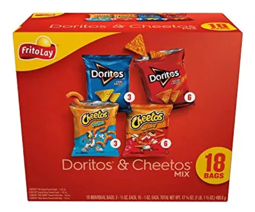 comprar Paquete Con 18 Bolsas Variedad Doritos Y Cheetos Americanos
