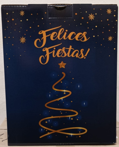 Caja Navidad Azul Grande 28x23x35