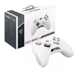 Mando Inalambrico Msi Force Gc30 V2 White Gaming Controller Color Blanco