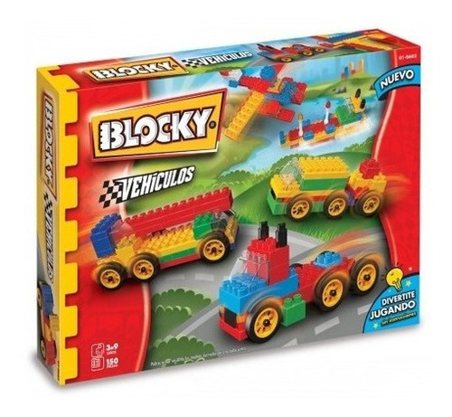 Blocky Vehiculos 3 Tipo Rasti Con 140 Piezas 0602 Dimare
