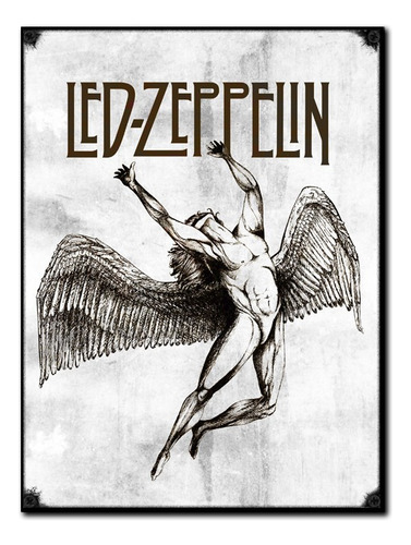 #1136 - Cuadro Decorativo Vintage - Led Zeppelin Poster Rock