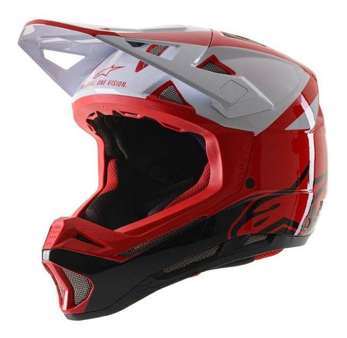 Casco Ciclismo Astars Missile Pro Rojo/blanco