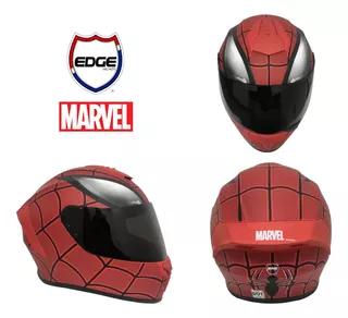 Casco Integral Marvel Edge Frankie Spiderman Certificado Dot