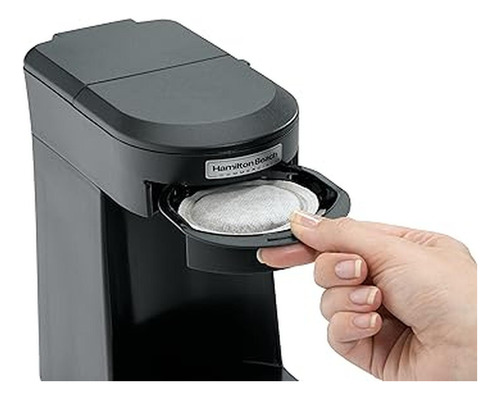 Cafetera Capsulas Reciclable Hamilton Beach COMERCIAL Profesional Hdc200b 1 Taza Autoapagado Luz De Encendido y anastilla porta café permanente de carga frontal