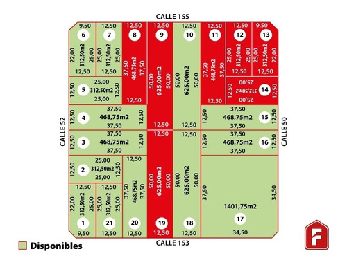 Lotes De 312,5 - 468,75 Y 625 M2 Con Todos Los Servicios. Escritura