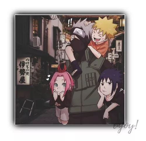 Kit 10 Quadros Decorativo Anime Naruto Sasuke kakashi 20x30