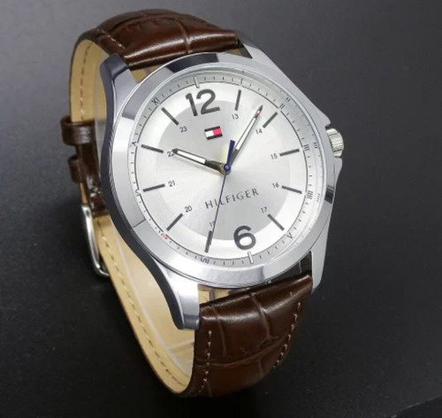 Reloj Tommy Hilfiger Hombre Piel cafe 1791377 45 mm