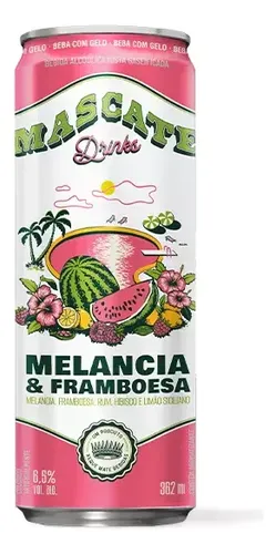 Bebida Mista Xeque Mate Melancia E Framboesa 8x362ml