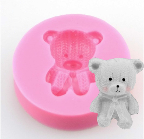 Molde Silicon Fondant Osito Oso Peluche