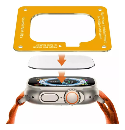 Mica Protector Cristal Templado Para Apple Watch Ultra 49mm