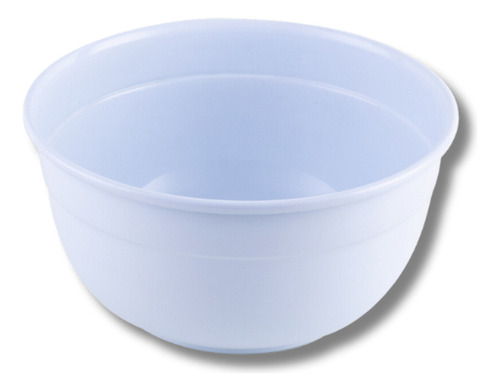 Tigela Saladeira Bowl De Aluminio Branco 3,5 Lt