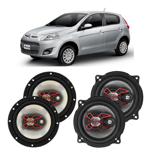 Kit Alto Falante Fiat Palio G5 2012 A 2020 Bravox 200w Rms