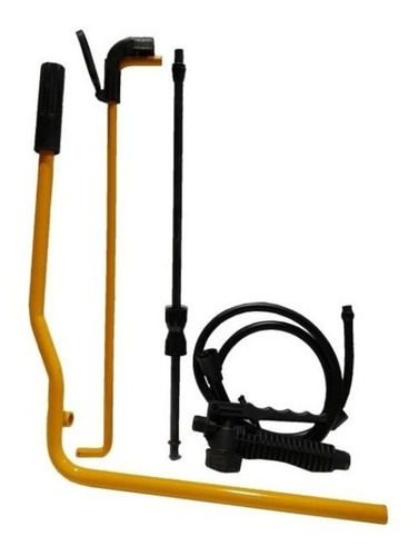 Pulverizar Fumigar Giber Mochila Bomba Manual 12lts Color Celeste Y Amarillo
