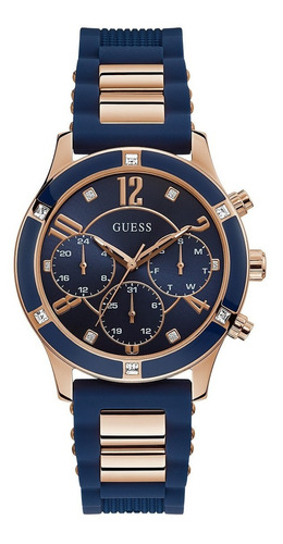 Reloj Guess Para Dama Color Azul W1234l4