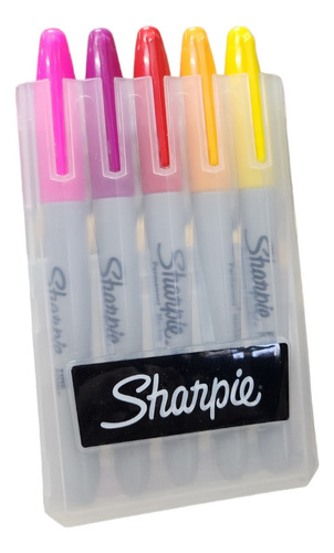 Set Marcadores Punta Fina Sharpie - 5 Colores