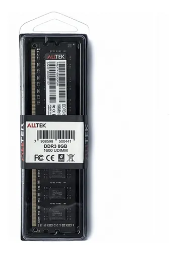 Memória Ram Alltek, 8gb, 1600mhz, Ddr3, Cl11 Pc3-14900, Pc3 Memória Ram Alltek, 8gb, 1600mhz, Ddr3, Cl11 Pc3-14900, Pc3