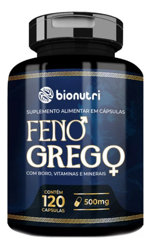 Feno Grego Bionutri Boro Vitaminas E Minerais 120 Sabor Neutro