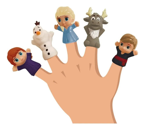 Frozen Personajes Finger Puppets Titeres De Dedo 5 Original 