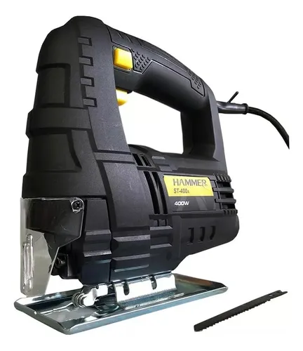 comprar Serra Tico Tico 400 Watts 3000gpm Para Madeira Metal Com Base Ajustável Botão De Trava Com Lâmina St400 Hammer 220v
