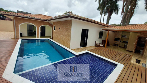 Imagem 1 de 30 de Casa Alto Padrão Com 4 Suítes E Lazer À Venda Em Guarujá/sp - 3535