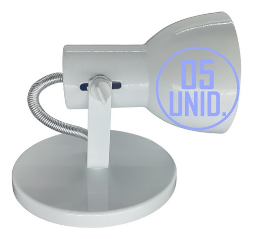 Luminaria Spot P/ Led Direcionavel Articulado Bocão 5 Un Br Cor Branco 110V/220V