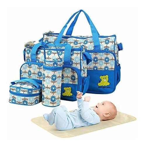 Set De 5 Bolsas De Pañales - Azul