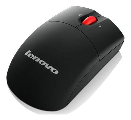 Imagen 2 de 4 de Mouse Lenovo Láser Inalámbrico Wireless Negro