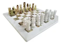 Comprar Juego De Mesa De Ajedrez Hecho A Mano Con Mármol Ónix Blanco Y Verde Staunton, Los Mejores Juegos De Mesa Para S De Decoración Del Hogar, Adecuado Para Decoración De Mesa, Juego De Mesa Para No