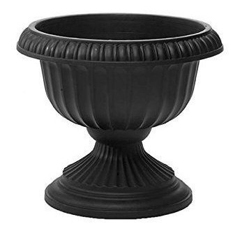 Grienn Urn Planter Black 12inch