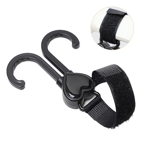 2x Ganchos Para Coche Bebé Giratorio 360 Colgador Mochilas