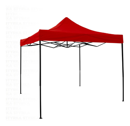 Carpa Toldo Plegable 3x3 Impermeable Y Reforzado Styrka Color Rojo