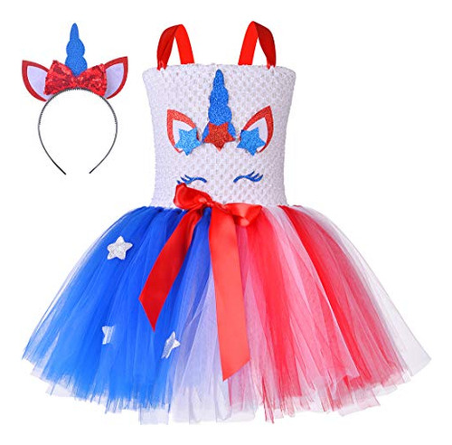 Disfraces - Tutu Dreams 4th Of July Tutu Outfit Girls Unicor