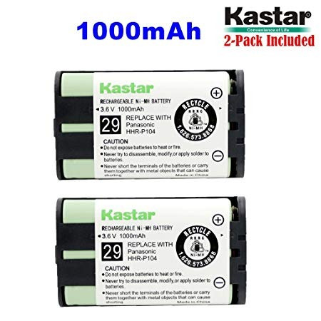 Kastar Hhr-p104 Batería (2-pack), Tipo 29, Ni-mh Recargables