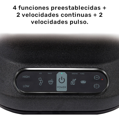 Blaze V2 Taurus|única Licuadora Con 2 Motores, 2 Moliendas A Negro