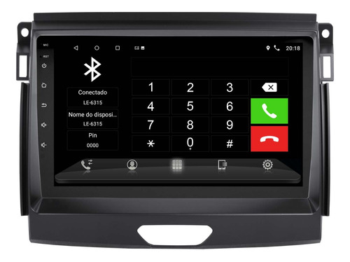 Multimidia Ford Ranger Android 13 2gb 32gb Wifi Gps 9p 2cam
