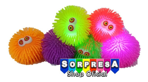 6 Yoyos Squishy Gigante Luz Led Juguete Piñata Bolo Fiesta