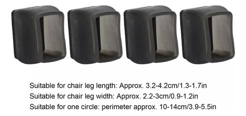Jjjjprotector De Suelo Para Patas De Silla Rectangular 20 Pi