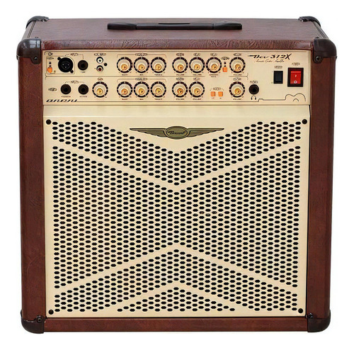 Amplificador Cubo Violão Oneal 80 Watts Ocv312x 12 Marrom