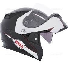 Bell Revolver Evo. Abatible Doble Visor Ghost Black Talla L