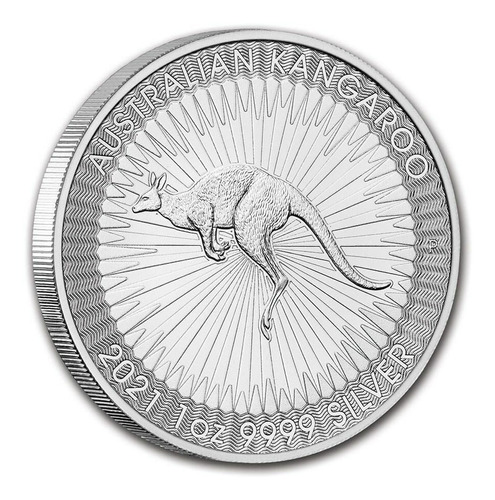 Australian Kangaroo 2021 1oz 9999 Silver Moneda De Plata