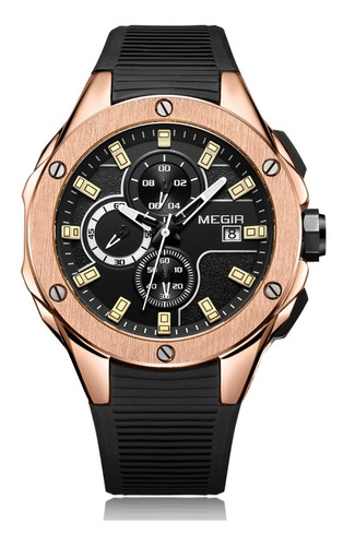 Reloj Deportivo Hombre Megir Cronógrafo, Cuarzo 1001a