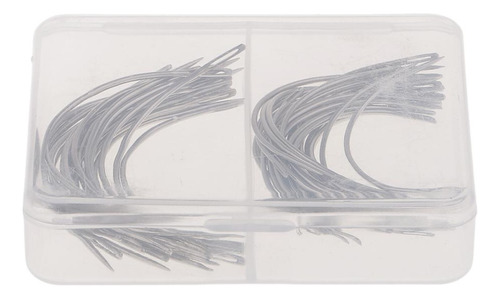 2 X 50 Agujas Curvas Para Tejer / Coser El Cabello Para La