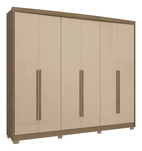 Guarda Roupa 6 Portas E 6 Gavetas Com Pés Kappesberg Ji