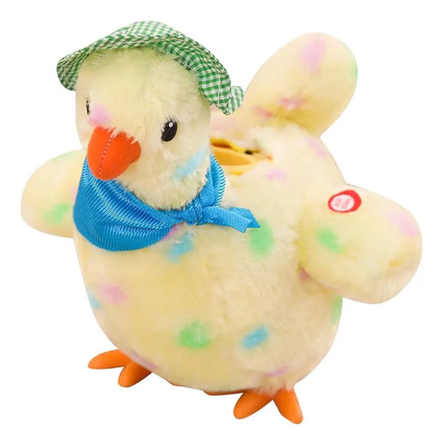 Ovo De Pelúcia Elétrico Crazy Chicken Com Som