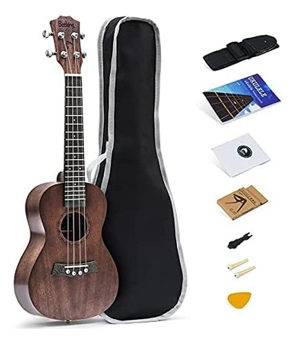 Ukelele Tenor Ukelele Solido Superior Caoba 26 Pulgadas Con