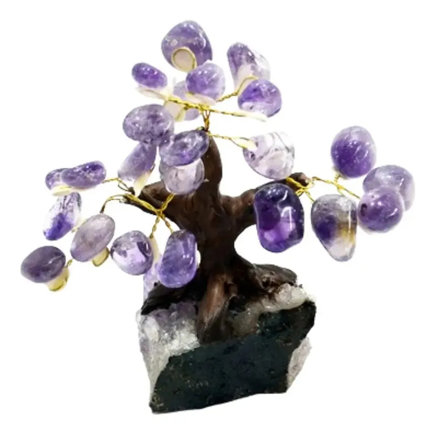 Árvore Decorativa Pedra Ametista 15cm
