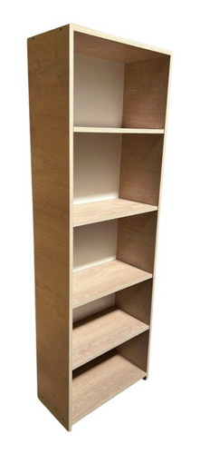 Imagen 5 de 7 de Biblioteca 180x60x30 En Melamina 4 Estantes Mercadomuebles
