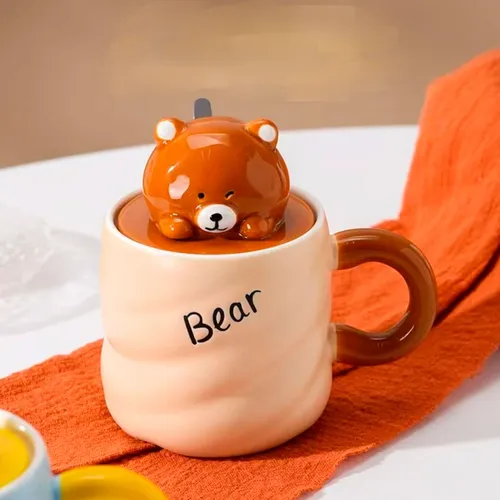 Taza De Ceramica Diseño Dibujo Animales Casa Cocina Mt09326